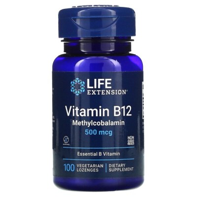 Life Extension - Vitamin B12 Methylcobalamin, 500mcg - 100