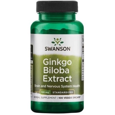Swanson - Ginkgo Biloba Extract, 120mg - 100 vcaps