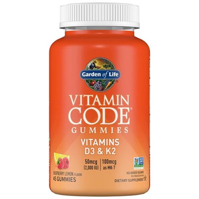 Garden of Life - Vitamin Code Gummies Vitamins D3 & K2