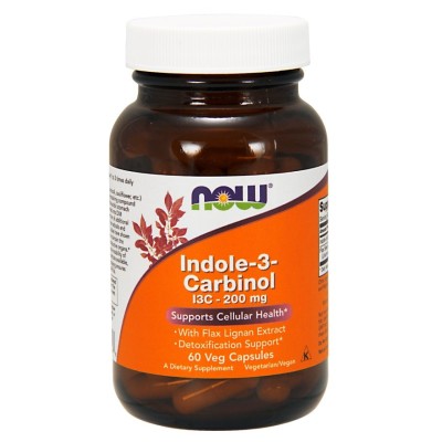 NOW Foods - Indole-3-Carbinol (I3C), 200mg - 60 vcaps