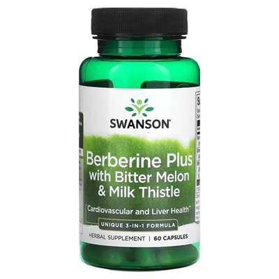 Swanson - Berberine Plus with Bitter Melon & Milk Thistle - 60