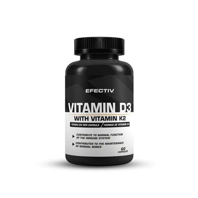 Efectiv Nutrition - Vitamin D3 with Vitamin K2 - 60 caps