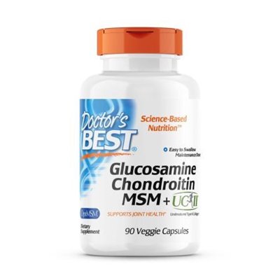 Doctor's Best - Glucosamine Chondroitin MSM + UC-II -90 vcaps