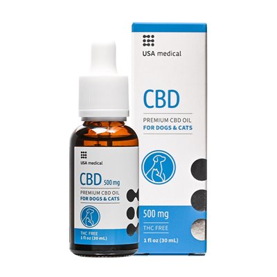 USA medical - CBD Oil For Dogs And Cats 500 mg - Unflavored -