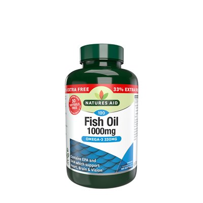 Natures Aid - Fish Oil 1000mg - 120 Softgels