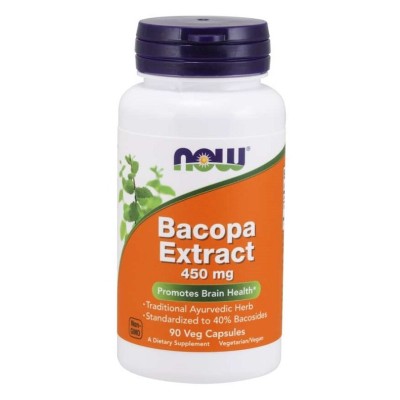 NOW Foods - Bacopa Extract, 450mg - 90 vcaps