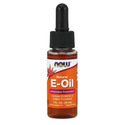 NOW Foods - Vitamin E-Oil, Natural Liquid - 30 ml.