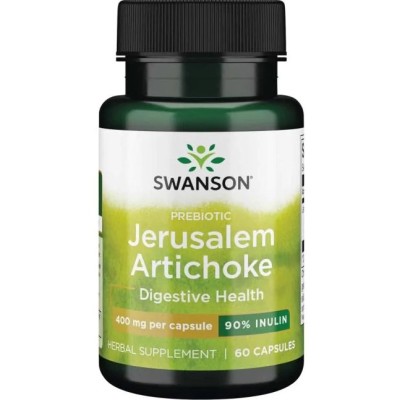 Swanson - Prebiotic Jerusalem Artichoke, 400mg - 60 caps