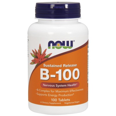 NOW Foods - Vitamin B-100 Sustained Release - 100 tablets