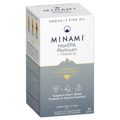 Minami - MorEPA Platinum + Vitamin D3 - 60 softgels