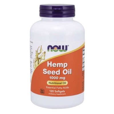 NOW Foods - Hemp Seed Oil, 1000mg - 120 softgels