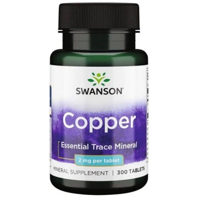 Swanson - Copper, 2mg - 300 tablets