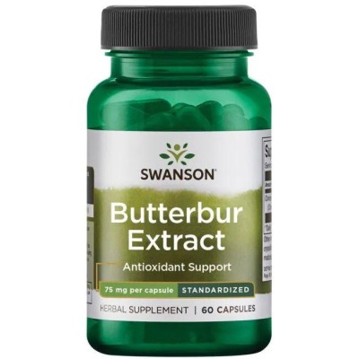 Swanson - Butterbur Extract, 75mg - 60 caps