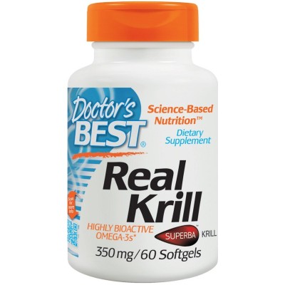 Doctor's Best - Real Krill, 350mg - 60 softgels