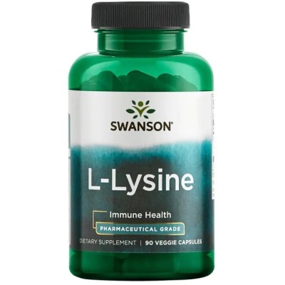Swanson - AjiPure L-Lysine, 500mg - 90 vcaps