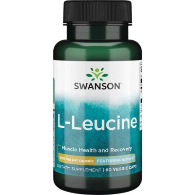 Swanson - AjiPure L-Leucine, 500mg - 60 vcaps