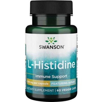 Swanson - AjiPure L-Histidine, 500mg - 60 vcaps
