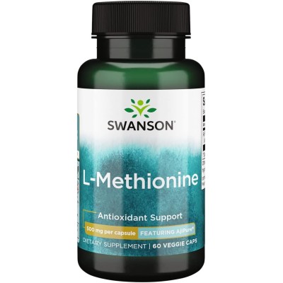 Swanson - AjiPure L-Methionine, 500mg - 60 vcaps