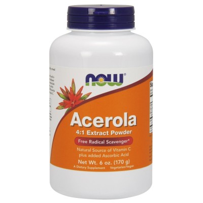NOW Foods - Acerola, 4:1 Extract Powder - 170 grams