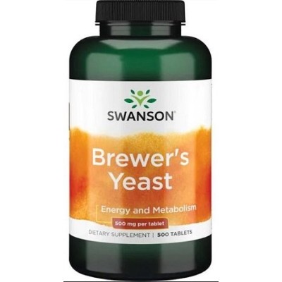 Swanson - Brewer's Yeast, 500mg - 500 tablets