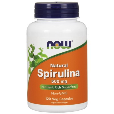 NOW Foods - Spirulina - Natural, 500mg - 120 vcaps