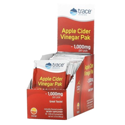 Trace Minerals - Apple Cider Vinegar Pak, Orange - 30 packets