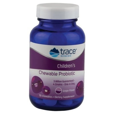 Trace Minerals - Children's Chewable Probiotic, Grape - 30