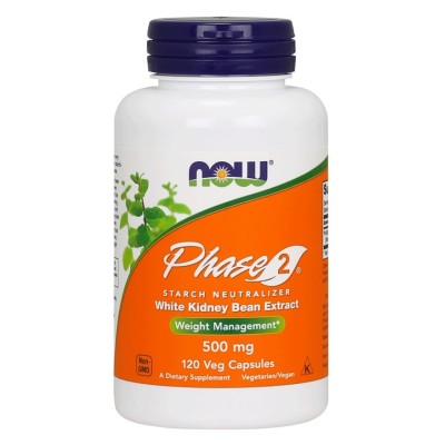 NOW Foods - Phase 2 - White Kidney Bean Extract, 500mg - 120