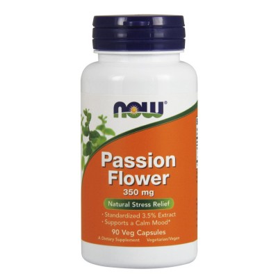 NOW Foods - Passion Flower, 350mg - 90 vcaps