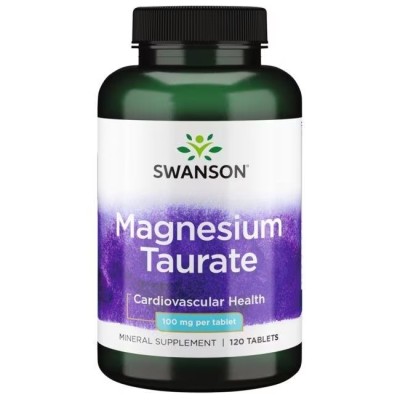 Swanson - Magnesium Taurate, 100mg - 120 tablets