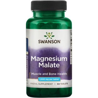 Swanson - Magnesium Malate, 150mg Elemental Magnesium - 60