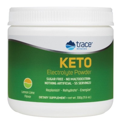 Trace Minerals - Keto Electrolyte Powder, Lemon Lime - 330 grams