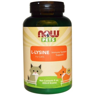 NOW Foods - Pets, L-Lysine for Cats - 226 grams