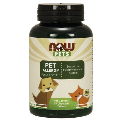NOW Foods - Pets, Pet Allergy - 75 chewable tablets