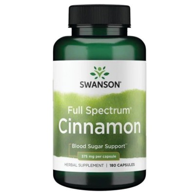 Swanson - Full Spectrum Cinnamon, 375mg - 180 caps