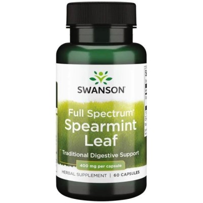 Swanson - Full Spectrum Spearmint Leaf, 400mg - 60 caps