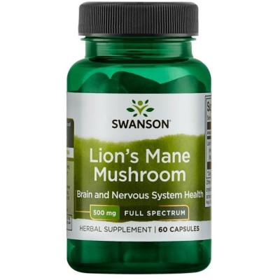 Swanson - Full Spectrum Lion's Mane Mushroom, 500mg - 60 caps