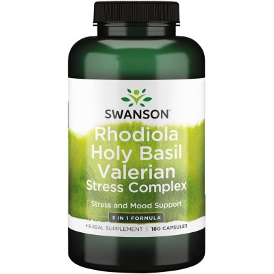 Swanson - Full Spectrum Rhodiola Holy Basil Valerian Stress