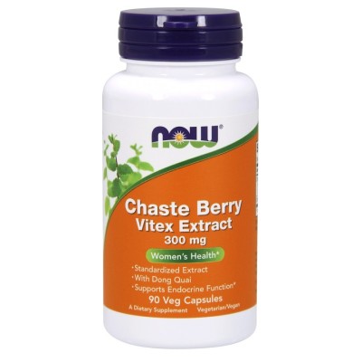 NOW Foods - Chaste Berry Vitex Extract, 300mg - 90 vcaps