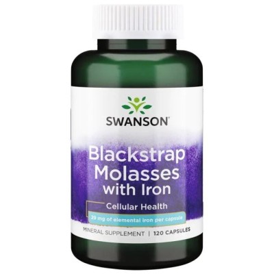 Swanson - Blackstrap Molasses with Iron, 29mg - 120 caps
