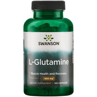Swanson - L-Glutamine, 500mg - 100 caps