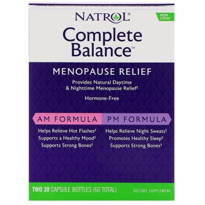 Natrol - Complete Balance for Menopause, AM/PM - 30 + 30 caps