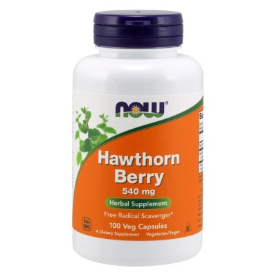 NOW Foods - Hawthorn Berry, 540mg - 100 vcaps