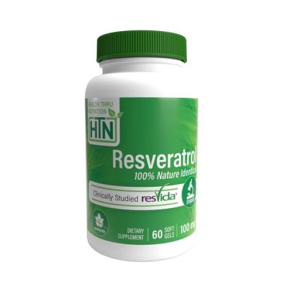 Health Thru Nutrition - Resveratrol, 100mg - 60 softgels