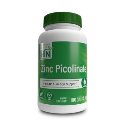 Health Thru Nutrition - Zinc Picolinate, 15mg - 100 vcaps
