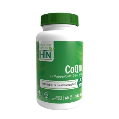 Health Thru Nutrition - Hydrosoluble Q-Gel Mega CoQ10, 100mg -