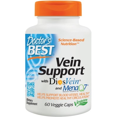 Doctor's Best - Vein Support with DiosVein and MenaQ7 - 60 vcaps