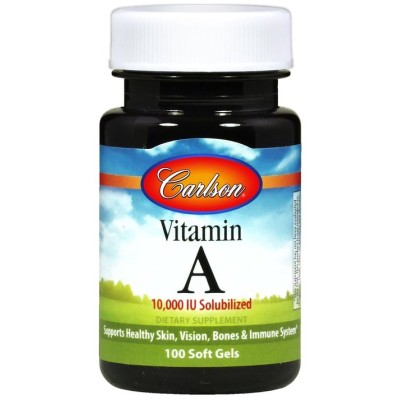 Carlson Labs - Vitamin A Solubilized, 10 000 IU - 100 softgels
