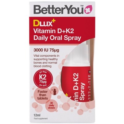 Better You - DLux+ Vitamin D+K2 Daily Oral Spray - 12 ml.