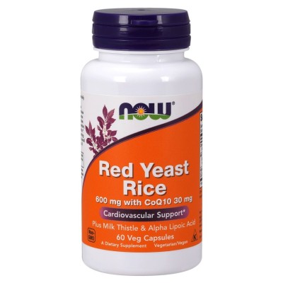 NOW Foods - Red Yeast Rice with CoQ10, 600mg - 60 vcaps